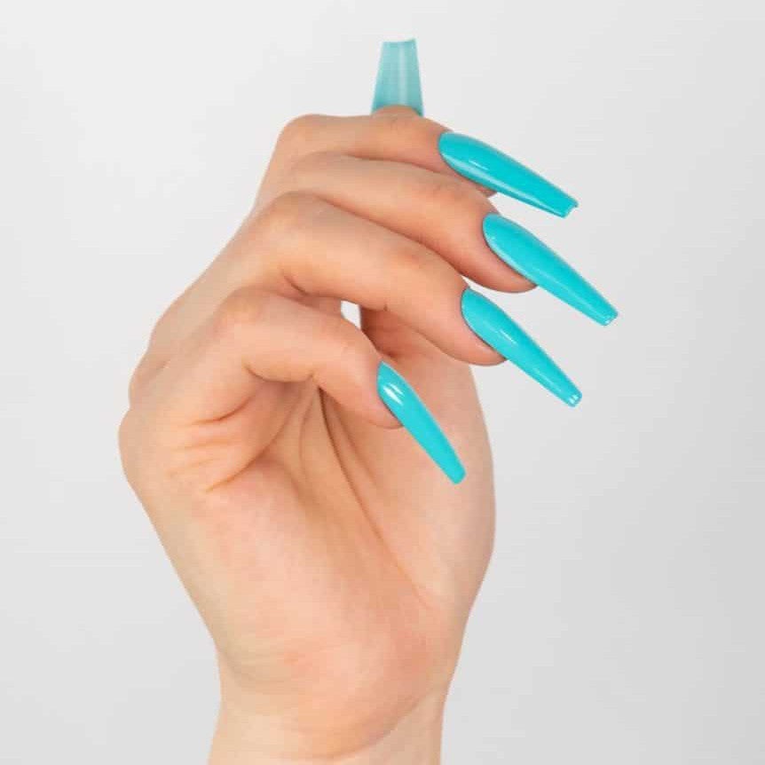 Perfect Match - PMS265 Spash Of Teal Diamond Nail Supplies