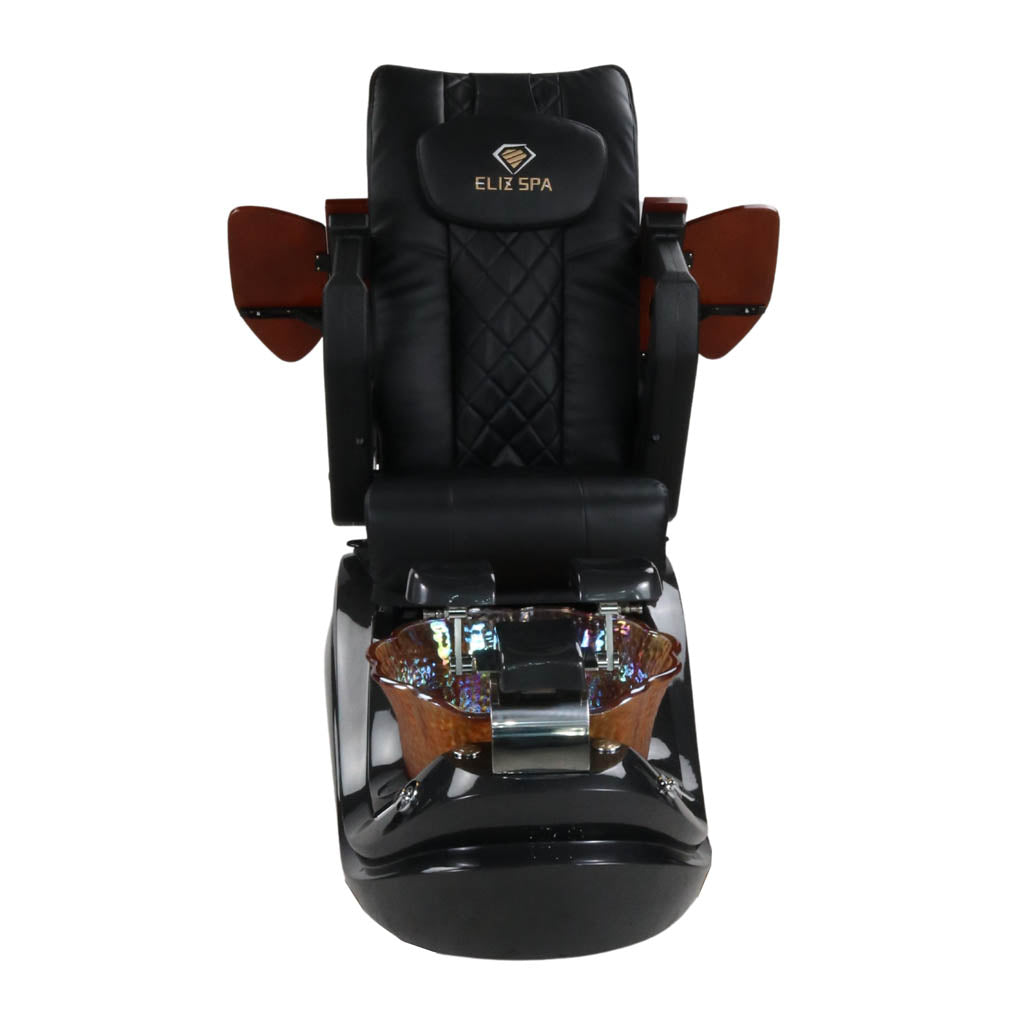 Pedicure Spa Chair - Phoenix Wood | Black | Black Pedicure Chair