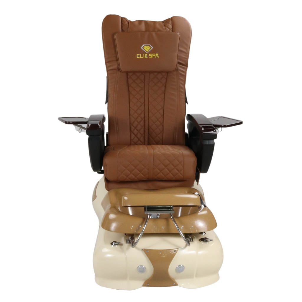 Pedicure Spa Chair - Expresso #2 Wood | Cappuccino | Cream Pedicure Chair