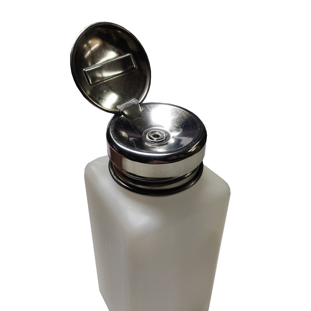Plastic Bottle with Liquid Pump White Diamond Nail Supplies