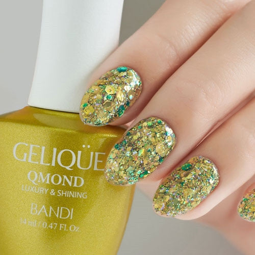 Gelique Qmond - GP674 Sunny Pop Yellow Diamond Nail Supplies