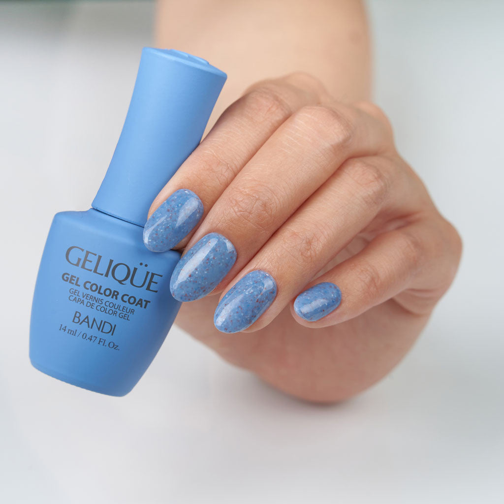 Gelique - GSH477 Knit Blue Diamond Nail Supplies