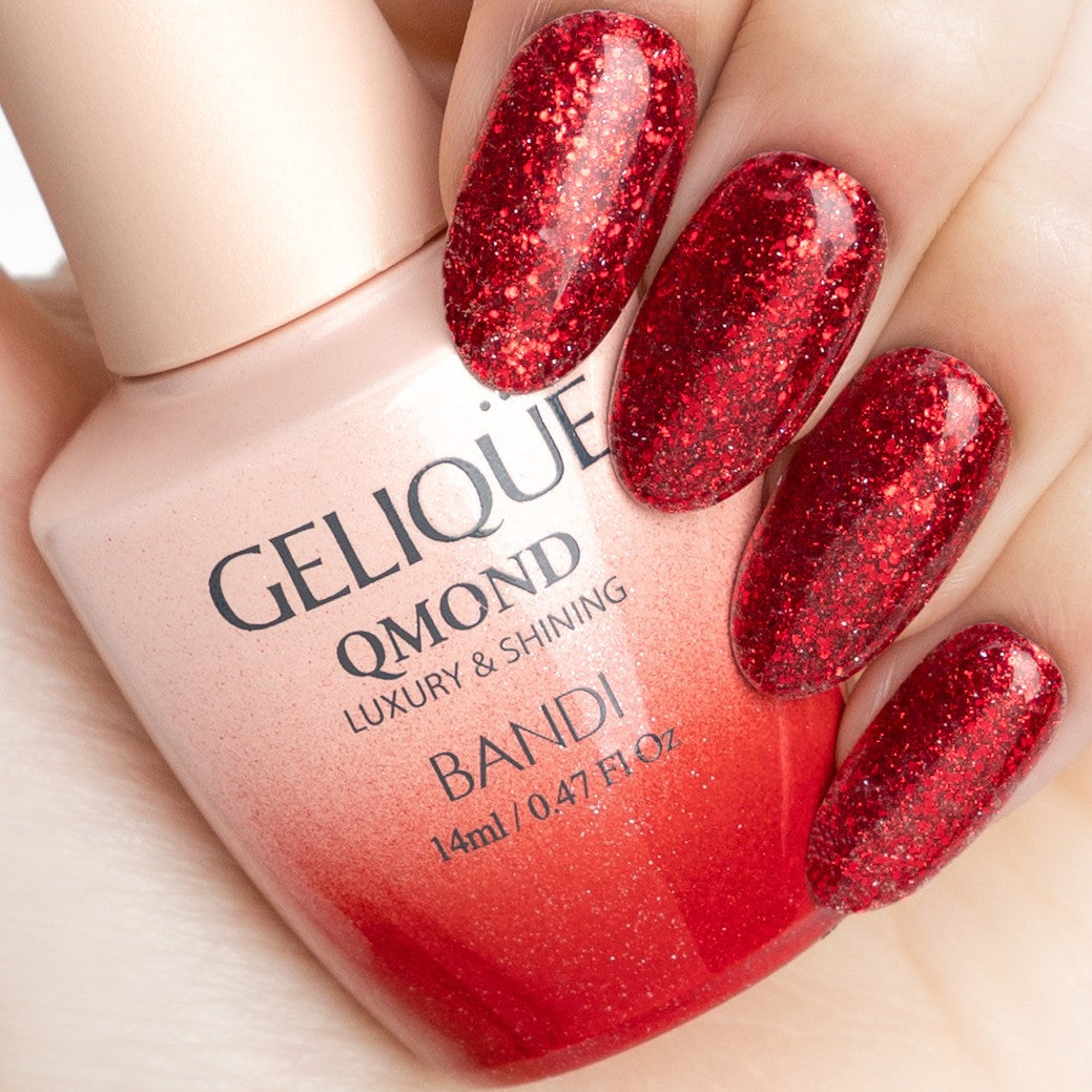 Gelique Qmond - GP539 Sparkling Red Diamond Nail Supplies
