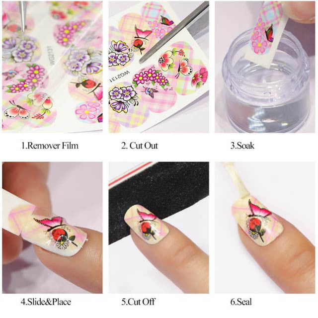 Butterfly Water Transfer Decals Diamond Nail Supplies