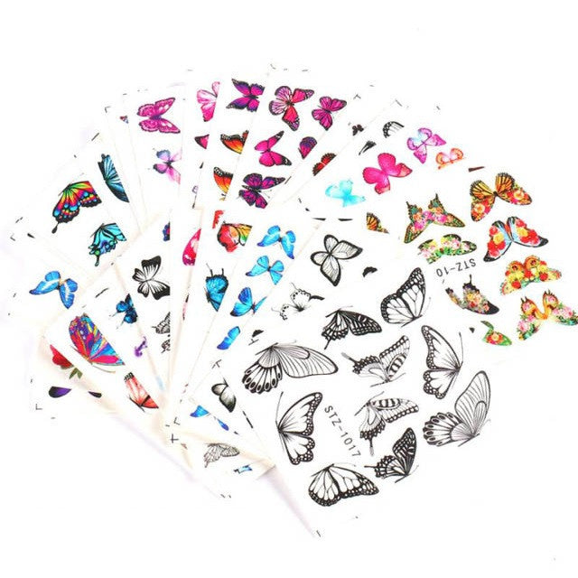 Butterfly Water Transfer Decals Diamond Nail Supplies