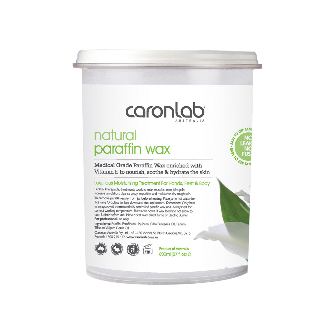 Paraffin Wax Natural 800ml Diamond Nail Supplies