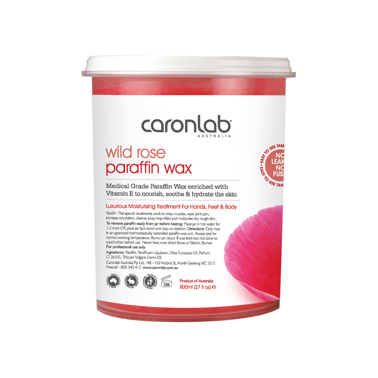 Paraffin Wax Rose 800ml Diamond Nail Supplies