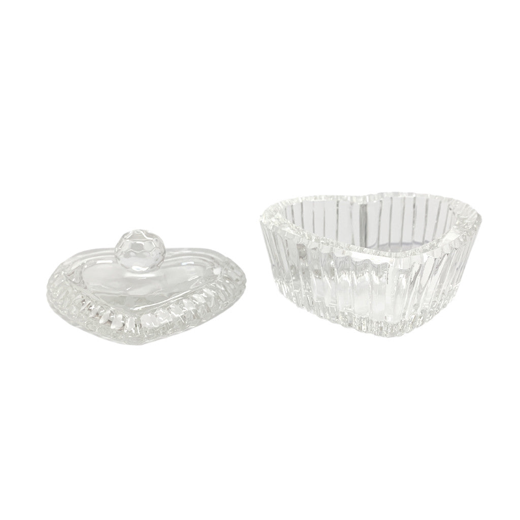 Crystal Jar - Heart with Handle Diamond Nail Supplies