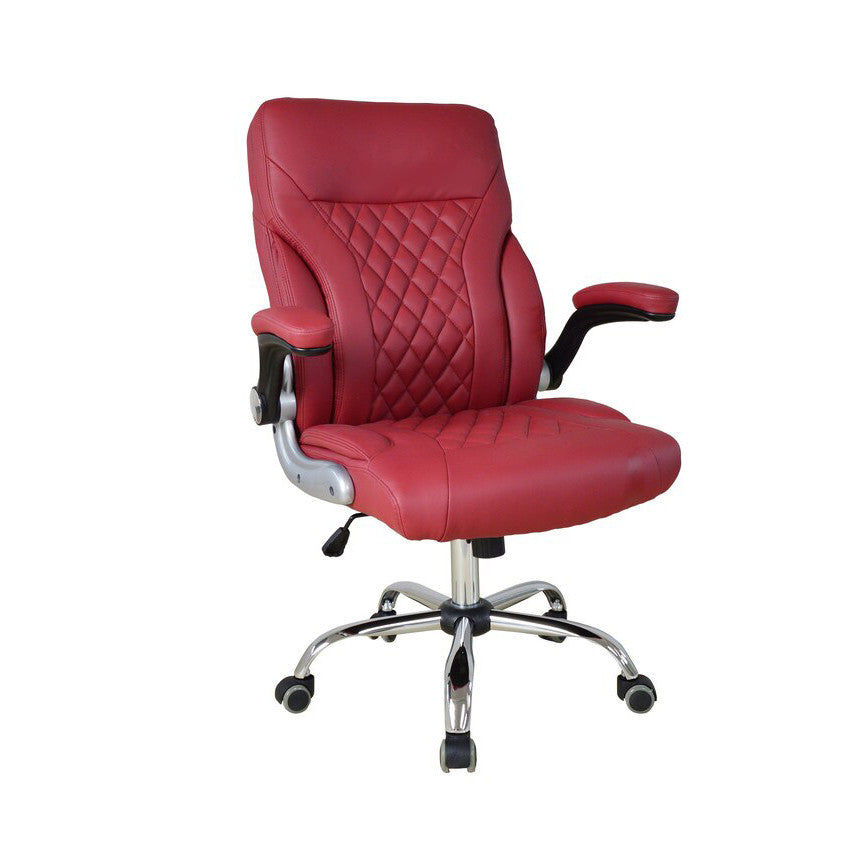 Customer Chair - GY2134 Burgundy Diamond Nail Supplies