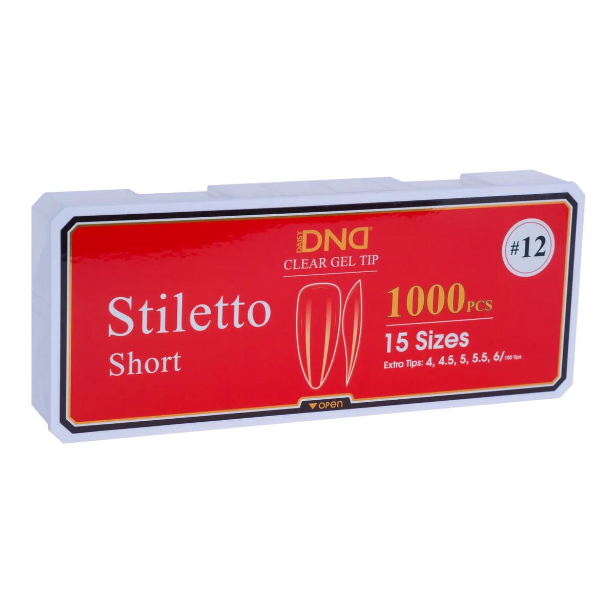 Gel Tips - #12 Stiletto Short