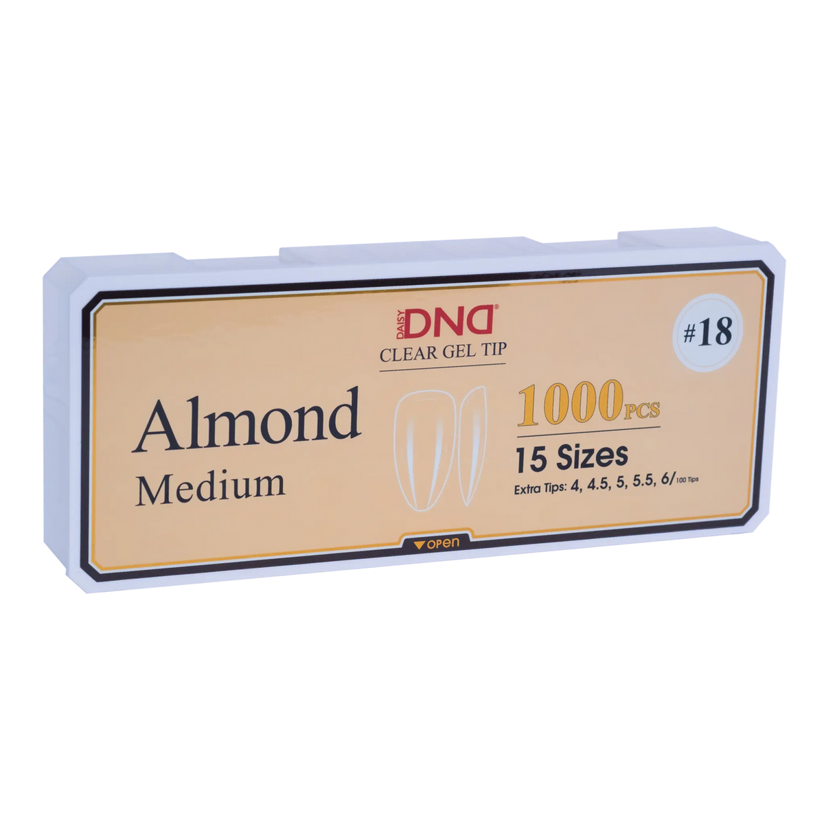 Gel Tips - #18 Almond Medium