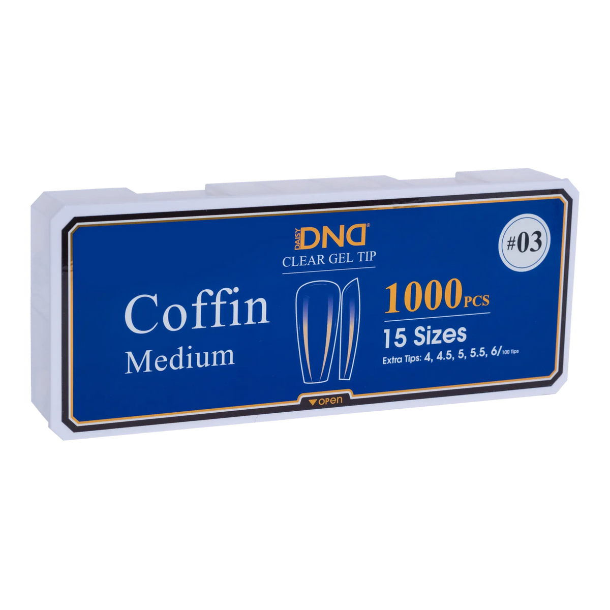 Gel Tips - #03 Coffin Medium