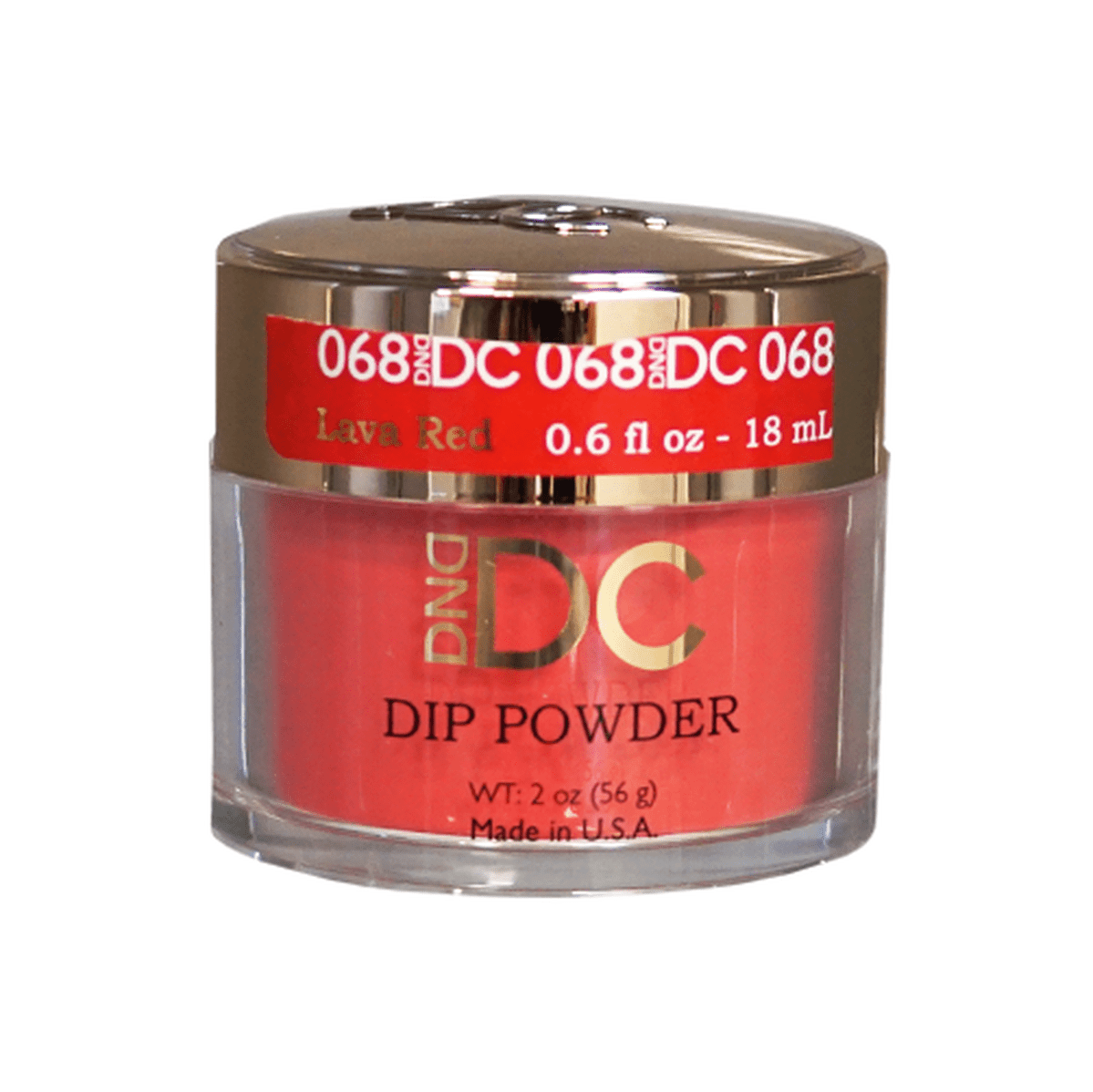 Dip Powder - DC068 Lava Red Diamond Nail Supplies