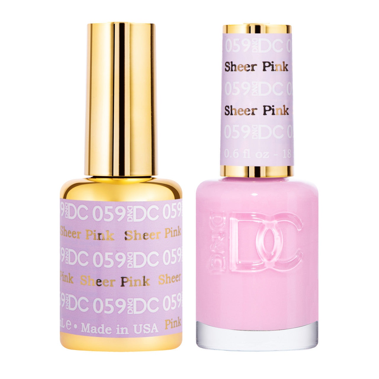 Duo Gel - DC059 Sheer Pink Diamond Nail Supplies