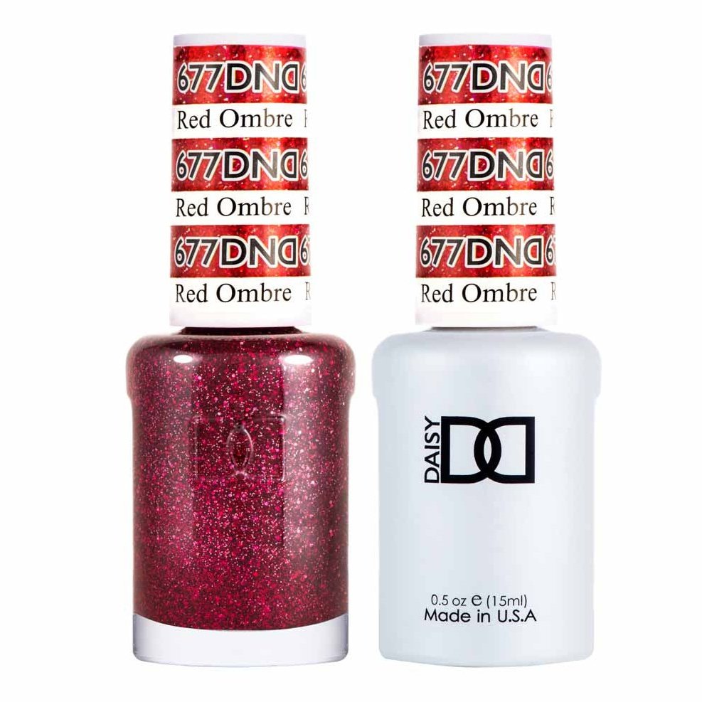 Duo Gel- 677 Red Ombre Diamond Nail Supplies