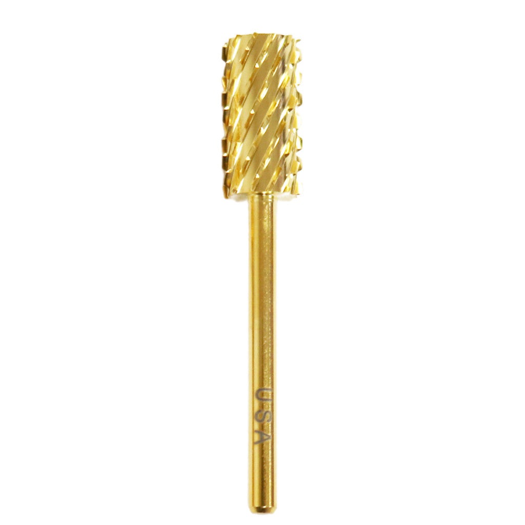 Drill Bit Large Barrel ST3XC Gold 3/32" Diamond Nail Supplies