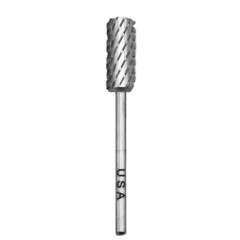 Drill Bit Small Barrel ST3XC Silver 3/32" Diamond Nail Supplies