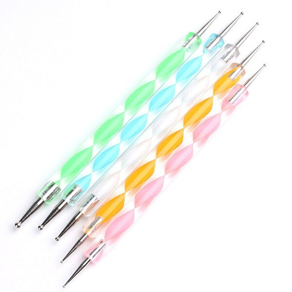 Nail Art Dotting Tool Set 5pc Diamond Nail Supplies