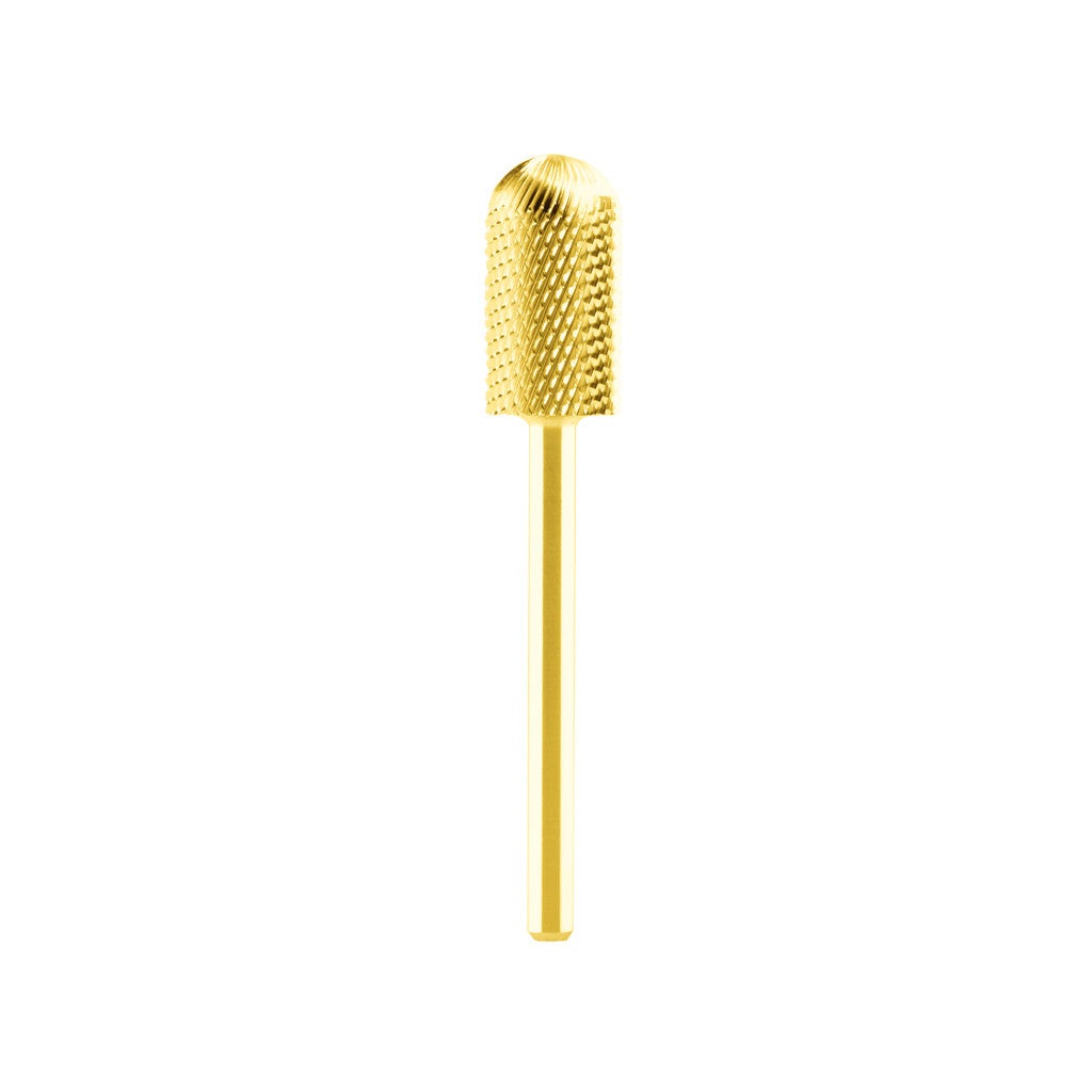 Drill Bit Large Rounded Top Fine Gold 3/32" Diamond Nail Supplies