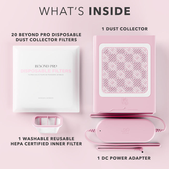 Beyond Pro Nail Dust Collector - Pink Dust Collector