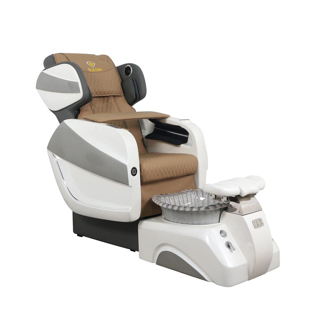 Pedicure Spa Chair - Titus White | Beige | White Pedicure Chair