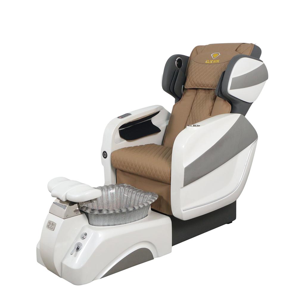 Pedicure Spa Chair - Titus White | Beige | White Pedicure Chair