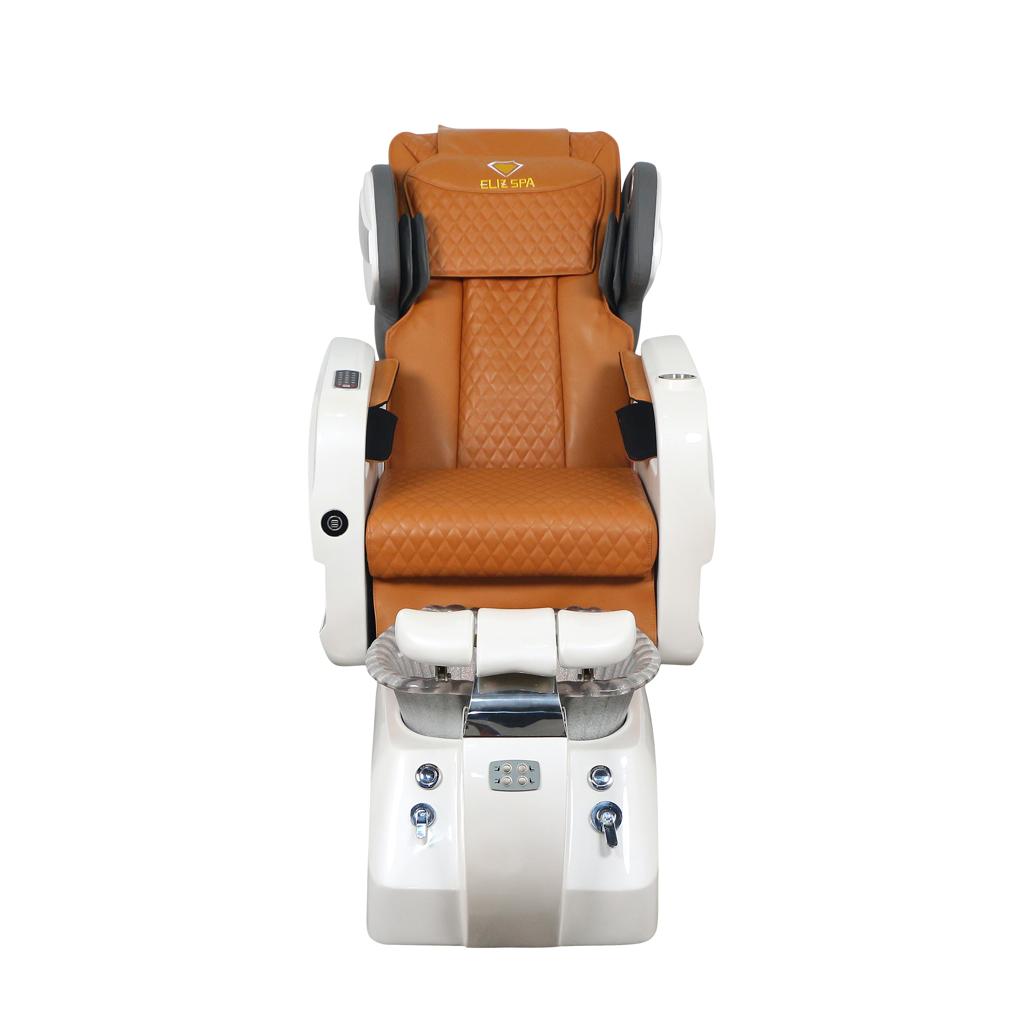 Pedicure Spa Chair - Titus White | Cappuccino | White Pedicure Chair