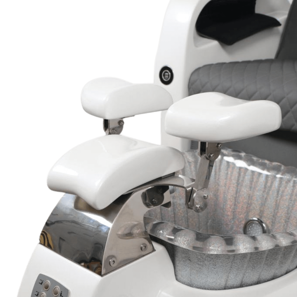 Pedicure Spa Chair - Titus White | Cappuccino | White Pedicure Chair