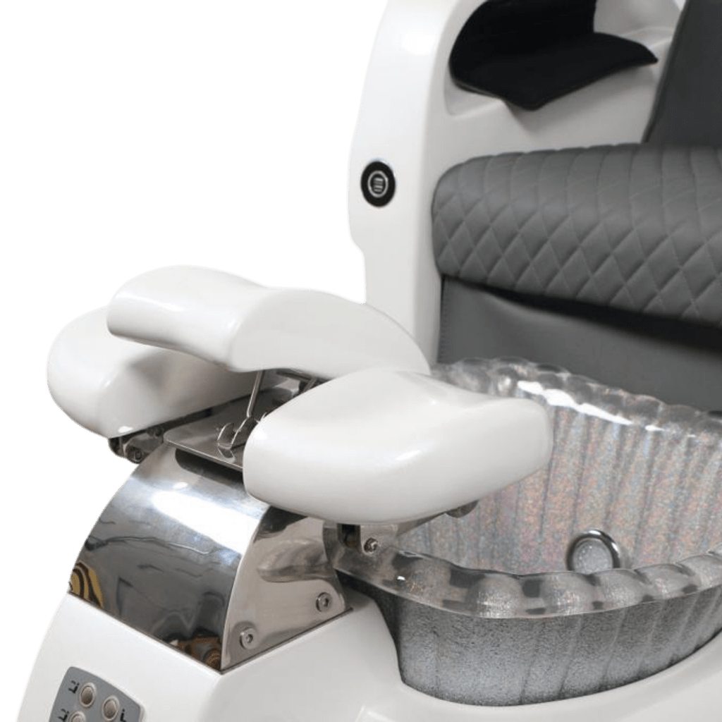 Pedicure Spa Chair - Titus White | Cappuccino | White Pedicure Chair