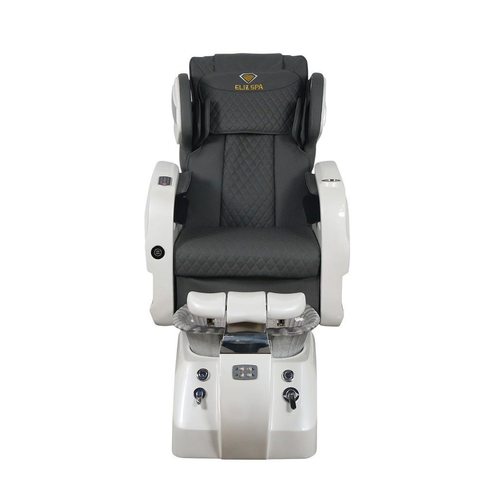 Pedicure Spa Chair - Titus White | Grey | White Pedicure Chair