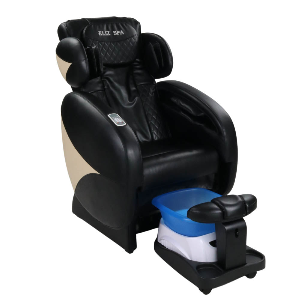 Pedicure Spa Chair - Grande No Plumbing Black | Black | Blue/Black Pedicure Chair