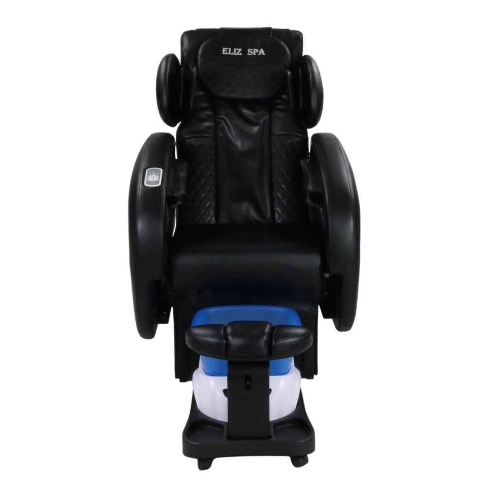 Pedicure Spa Chair - Grande No Plumbing Black | Black | Blue/Black Pedicure Chair