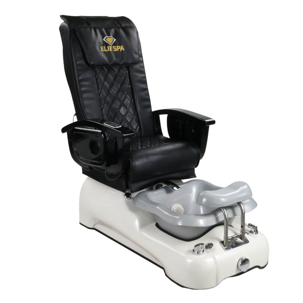 Pedicure Spa Chair - Dusk Black | Black | White Pedicure Chair