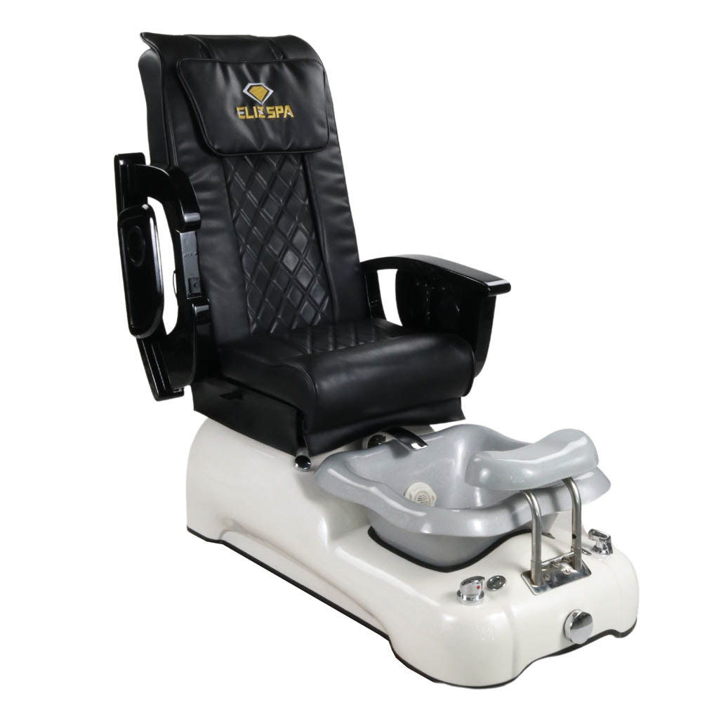 Pedicure Spa Chair - Dusk Black | Black | White Pedicure Chair