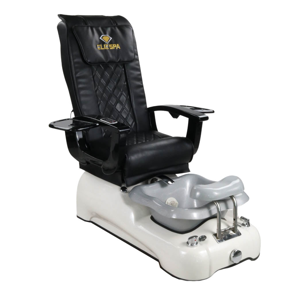 Pedicure Spa Chair - Dusk Black | Black | White Pedicure Chair