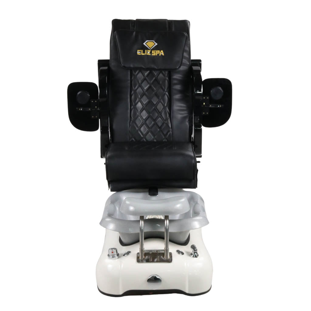 Pedicure Spa Chair - Dusk Black | Black | White Pedicure Chair