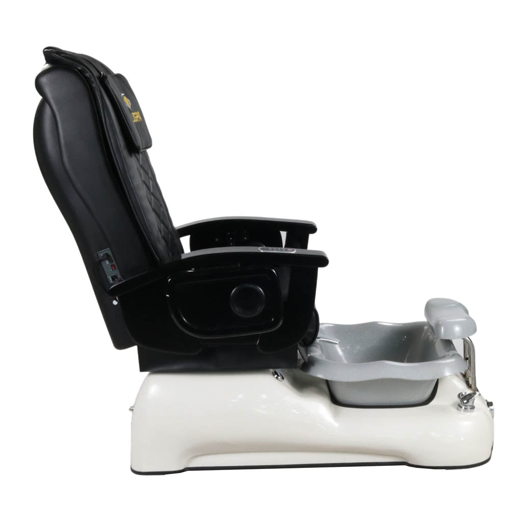 Pedicure Spa Chair - Dusk Black | Black | White Pedicure Chair