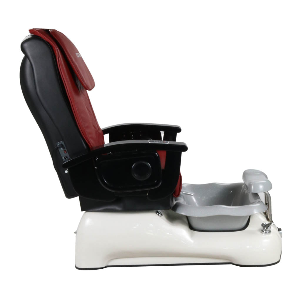 Pedicure Spa Chair - Dusk Black | Red | White Pedicure Chair