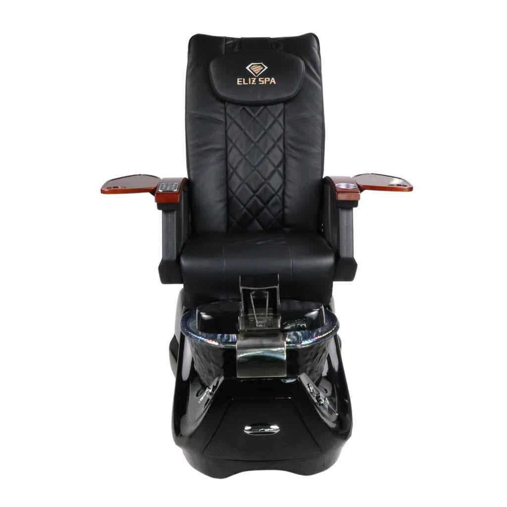 Pedicure Spa Chair - Oracle Wood | Black | Black Pedicure Chair