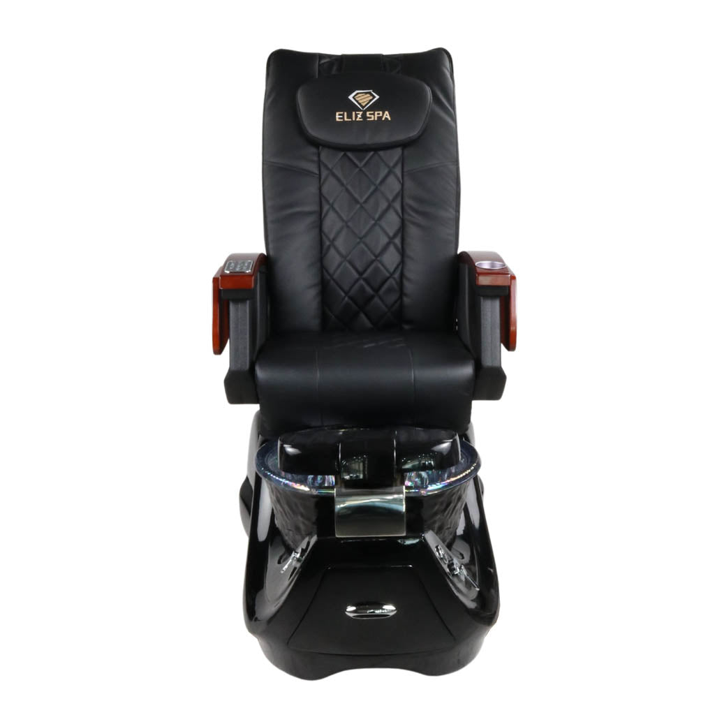 Pedicure Spa Chair - Oracle Wood | Black | Black Pedicure Chair