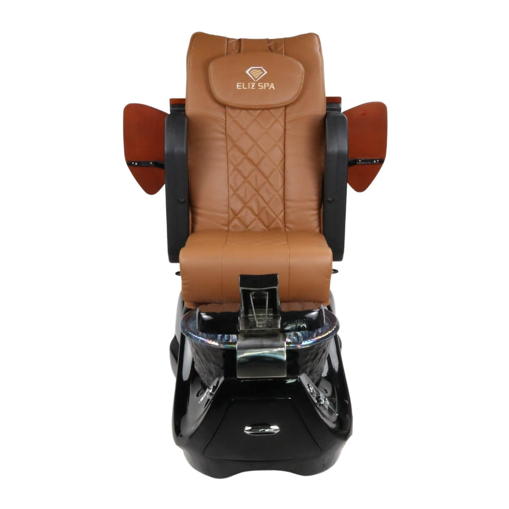 Pedicure Spa Chair - Oracle Wood | Cappuccino | Black Pedicure Chair