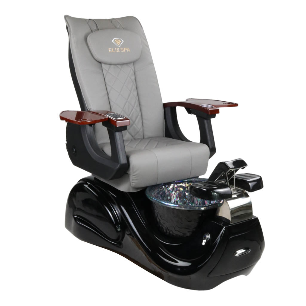 Pedicure Spa Chair - Oracle Wood | Grey | Black Pedicure Chair