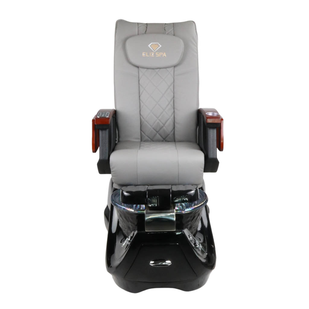 Pedicure Spa Chair - Oracle Wood | Grey | Black Pedicure Chair