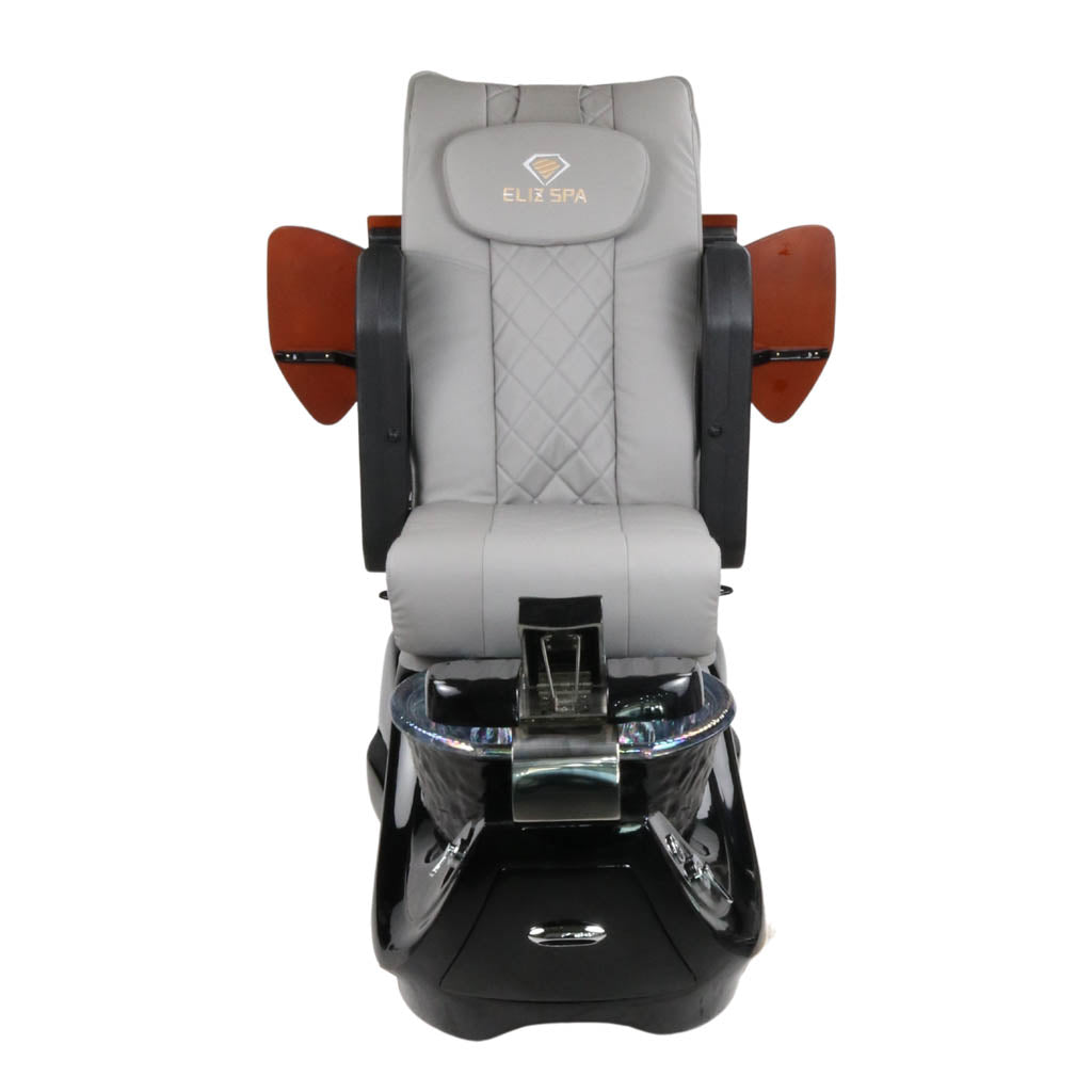 Pedicure Spa Chair - Oracle Wood | Grey | Black Pedicure Chair