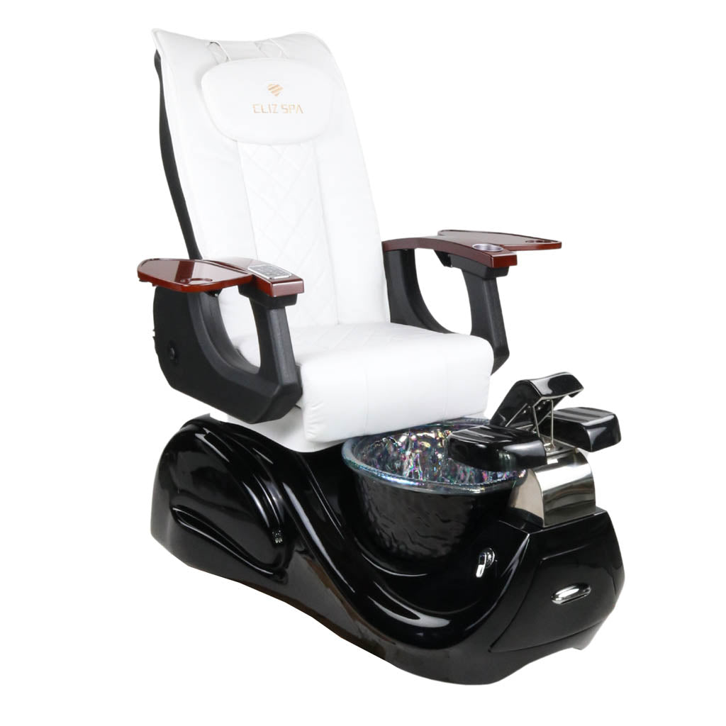 Pedicure Spa Chair - Oracle Wood | White | Black Pedicure Chair