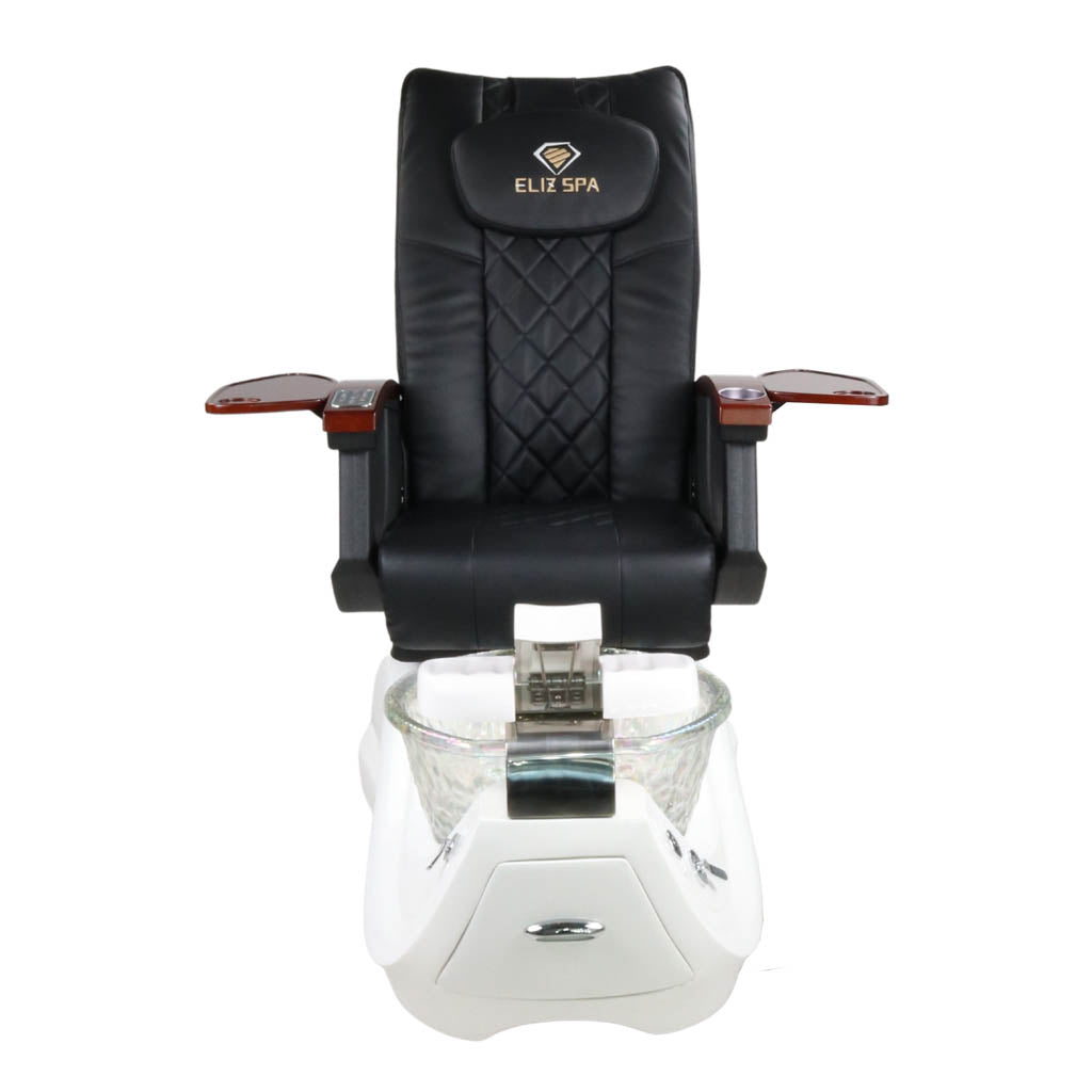 Pedicure Spa Chair - Oracle Wood | Black | White Pedicure Chair