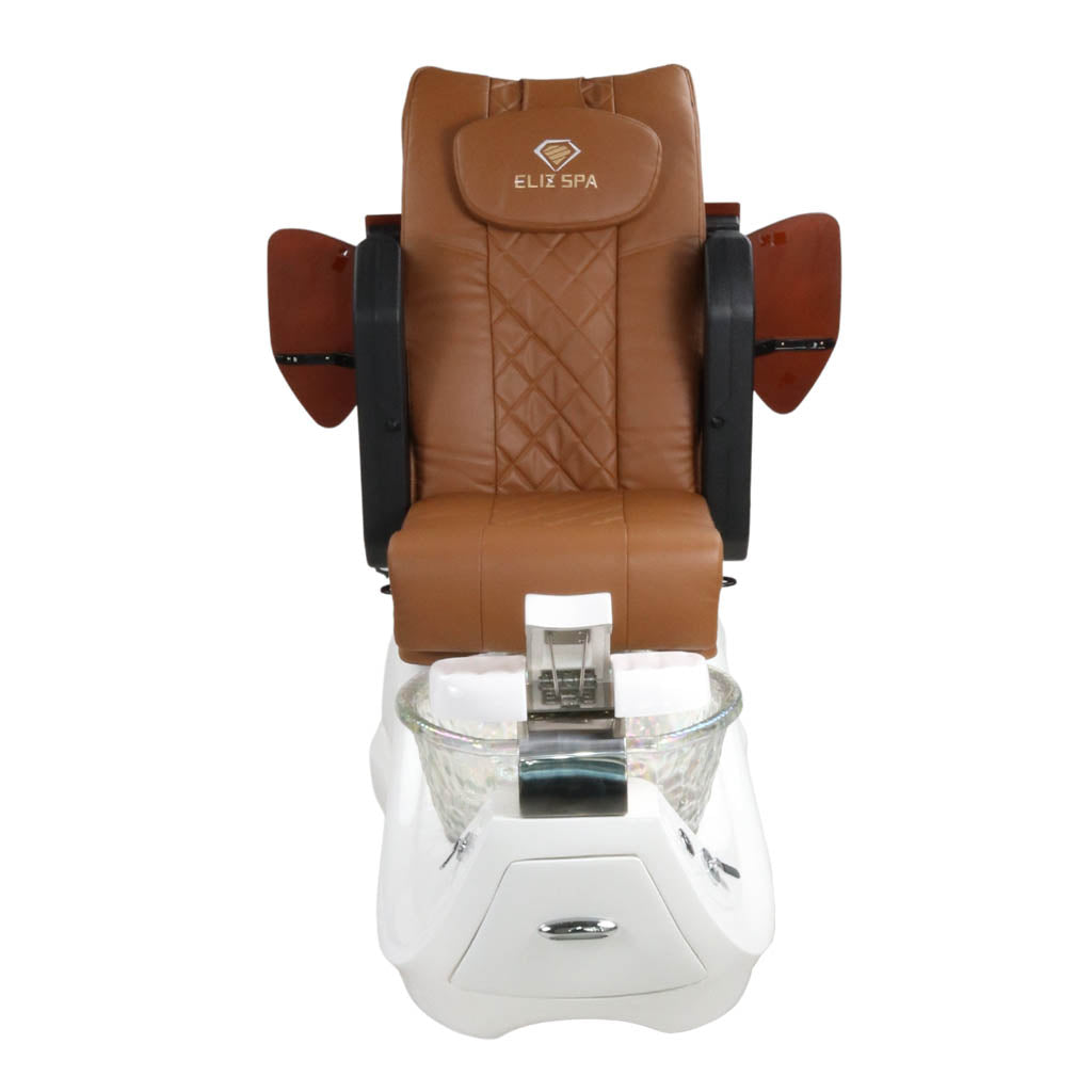 Pedicure Spa Chair - Oracle Wood | Cappuccino | White Pedicure Chair
