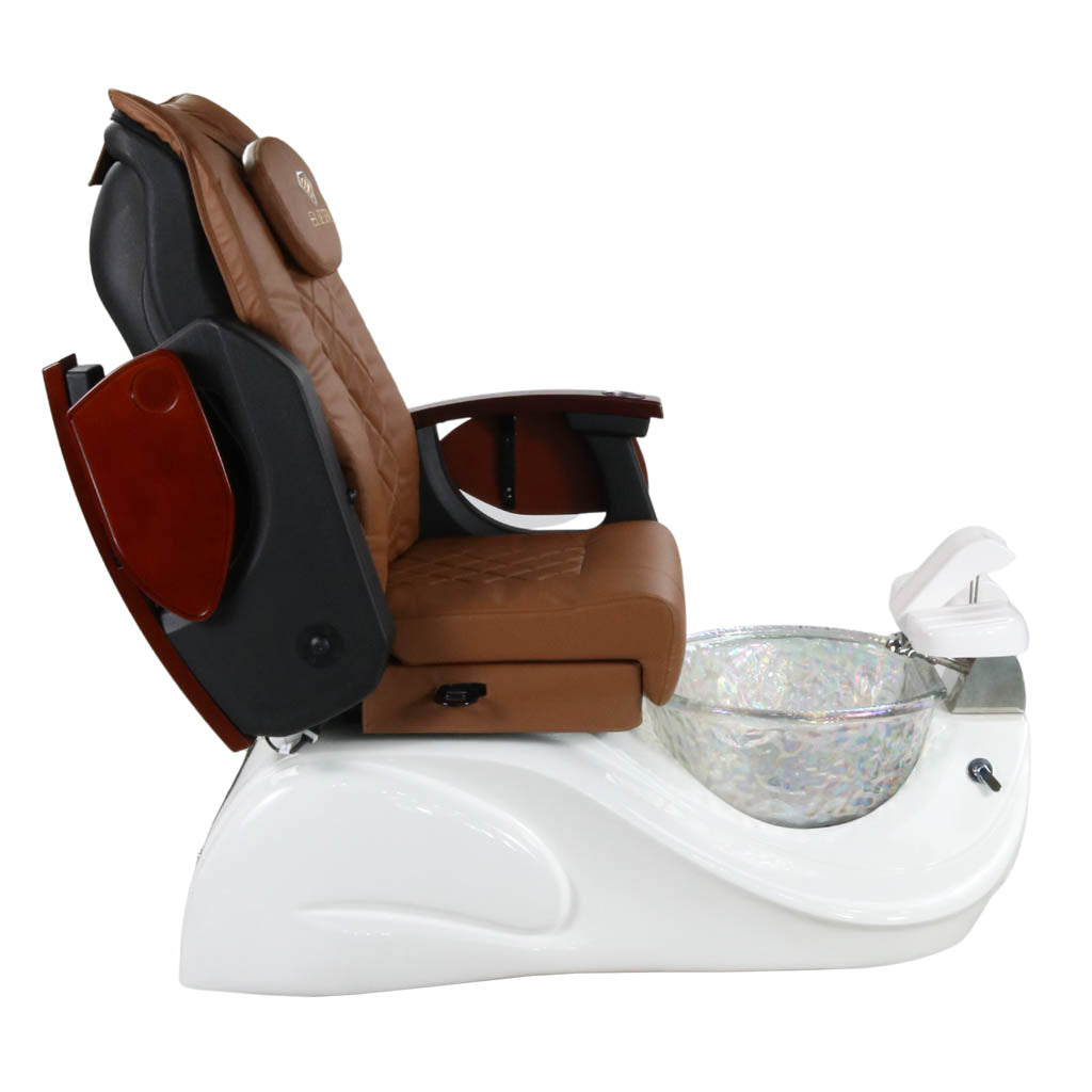 Pedicure Spa Chair - Oracle Wood | Cappuccino | White Pedicure Chair
