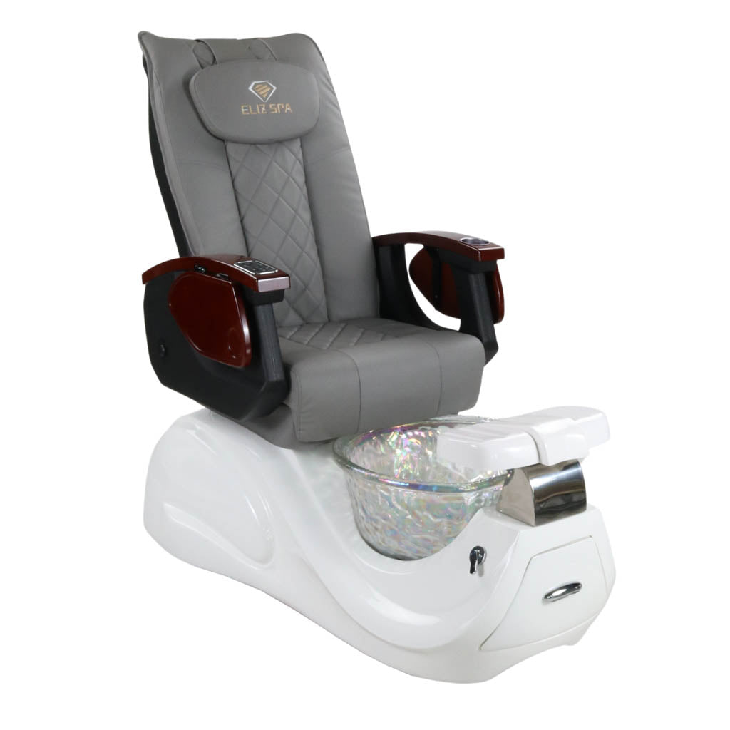 Pedicure Spa Chair - Oracle Wood | Grey | White Pedicure Chair