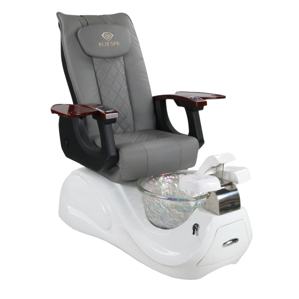 Pedicure Spa Chair - Oracle Wood | Grey | White Pedicure Chair